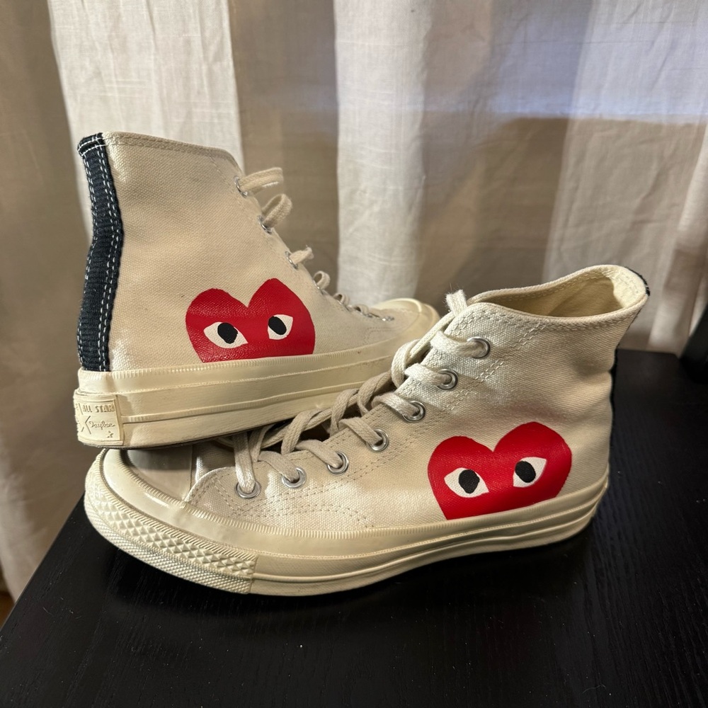 Comme des Garçons PLAY x Converse Chuck Taylor All Star High-Top Sneakers Size 7